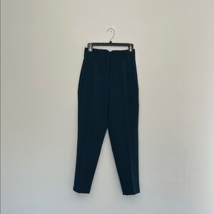 zara high paper bag waist slim fit trousers, size small